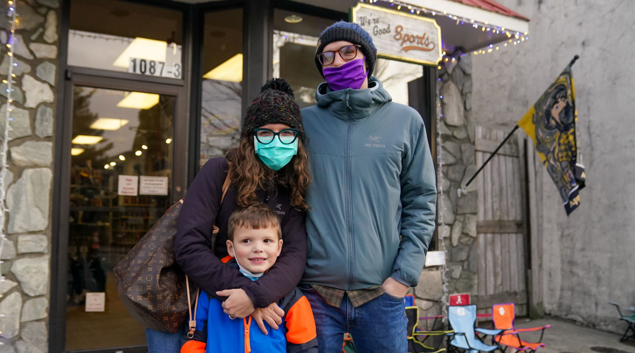 Laura, Tim and Aldrick from Hendersonville